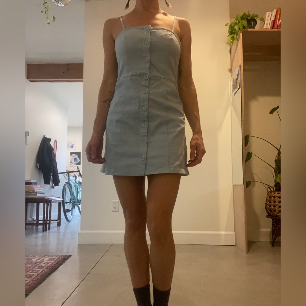 Baby blue mini dress, size M